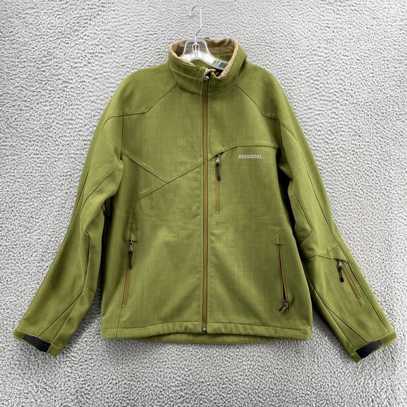 Rossignol Jacket Adult Medium Green SoftShell Ski Snowboard Sample Outdoor Men's - Picture 1 of 11